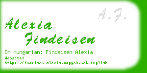 alexia findeisen business card